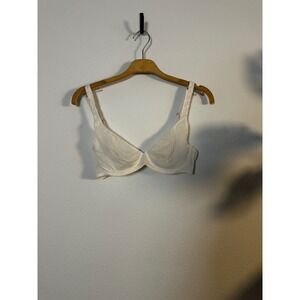 Inlyric White Sheer Mesh Underwire Bra 34B